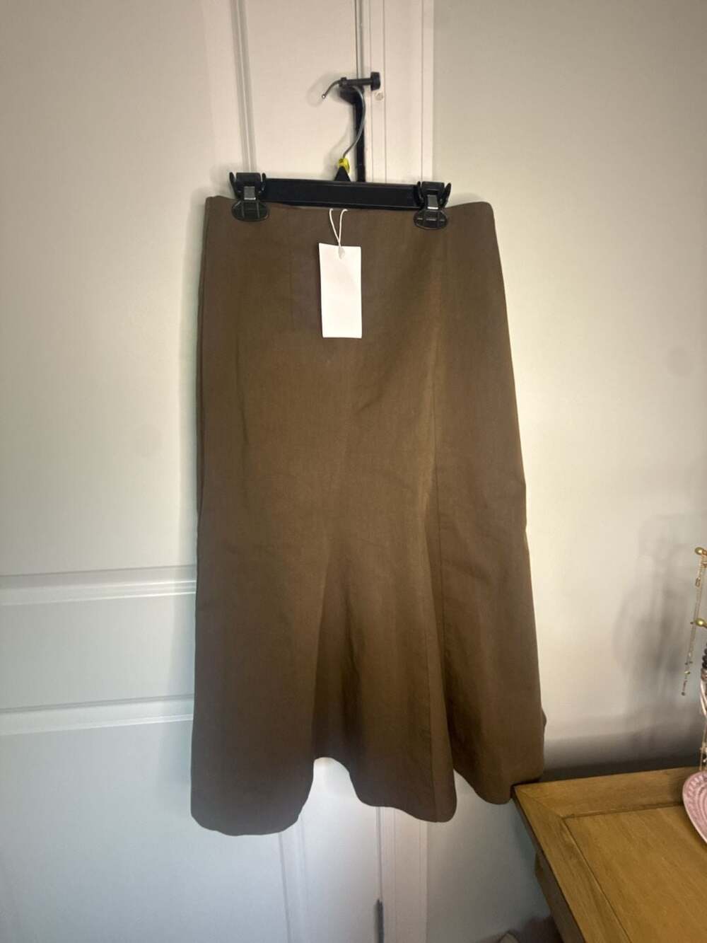Urban Revivo Women's Brown Paneled Mermaid Midi Skirt Size US 6
